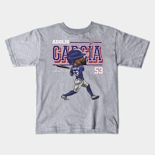 Adolis Garcia Texas Cartoon Kids T-Shirt